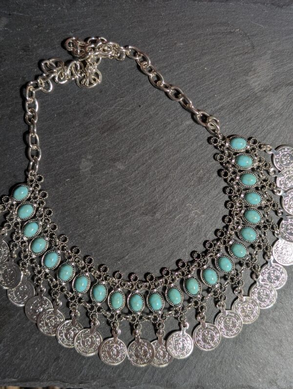 Collier Jaisalmer bleu