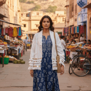 Veste Delhi blanche